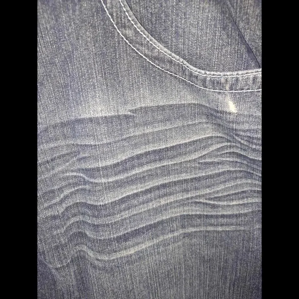 Request Blue Semi Distressed‎ Jeans With Decorative Pocket Size 40x34